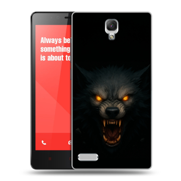 Пластиковый чехол на Xiaomi RedMi Note с принтом Волк