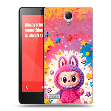 Пластиковый чехол на Xiaomi RedMi Note с принтом Labubu Лабубу Пластиковый чехол на Xiaomi RedMi Note с принтом Labubu Лабубу