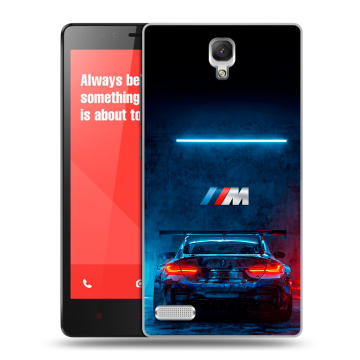 Пластиковый чехол на Xiaomi RedMi Note с принтом BMW БМВ Пластиковый чехол на Xiaomi RedMi Note с принтом BMW БМВ