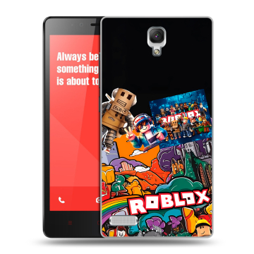 Пластиковый чехол на Xiaomi RedMi Note с принтом Roblox Роблокс Пластиковый чехол на Xiaomi RedMi Note с принтом Roblox Роблокс