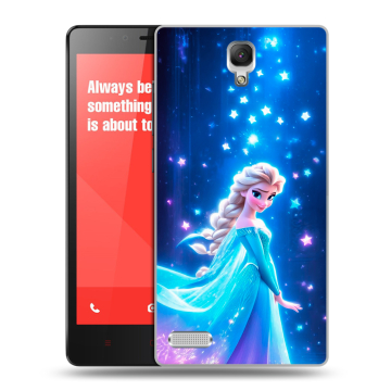 Пластиковый чехол на Xiaomi RedMi Note с принтом Холодное сердце Frozen Пластиковый чехол на Xiaomi RedMi Note с принтом Холодное сердце Frozen