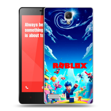 Пластиковый чехол на Xiaomi RedMi Note с принтом Roblox Роблокс