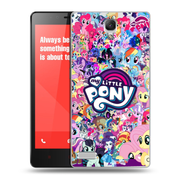 Пластиковый чехол на Xiaomi RedMi Note с принтом My little pony Дружба чудо Пластиковый чехол на Xiaomi RedMi Note с принтом My little pony Дружба чудо