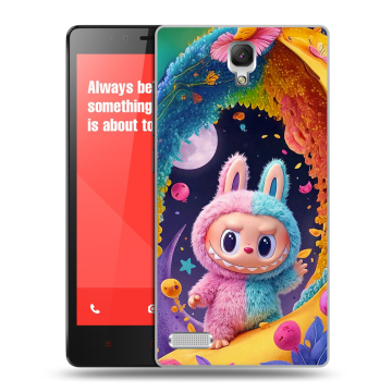 Пластиковый чехол на Xiaomi RedMi Note с принтом Labubu Лабубу