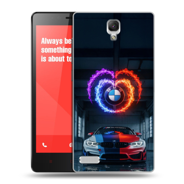 Пластиковый чехол на Xiaomi RedMi Note с принтом BMW БМВ Пластиковый чехол на Xiaomi RedMi Note с принтом BMW БМВ
