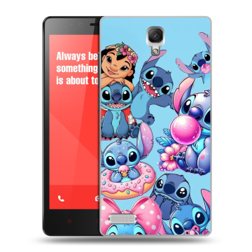 Пластиковый чехол на Xiaomi RedMi Note с принтом Лило и Стич Пластиковый чехол на Xiaomi RedMi Note с принтом Лило и Стич