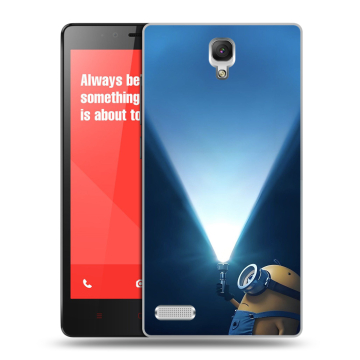 Пластиковый чехол на Xiaomi RedMi Note с принтом Миньоны Пластиковый чехол на Xiaomi RedMi Note с принтом Миньоны