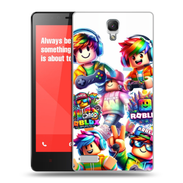 Пластиковый чехол на Xiaomi RedMi Note с принтом Roblox Роблокс Пластиковый чехол на Xiaomi RedMi Note с принтом Roblox Роблокс