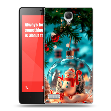 Пластиковый чехол на Xiaomi RedMi Note с принтом Новый год