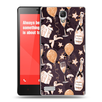 Пластиковый чехол на Xiaomi RedMi Note с принтом Новый год