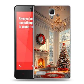 Пластиковый чехол на Xiaomi RedMi Note с принтом Новый год