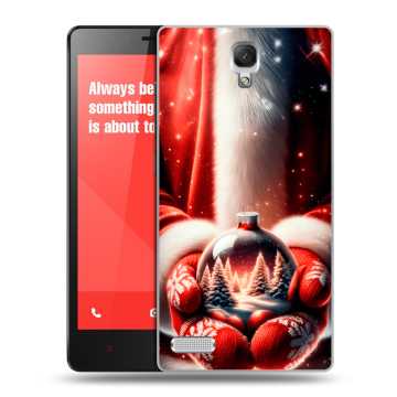 Пластиковый чехол на Xiaomi RedMi Note с принтом Новый год