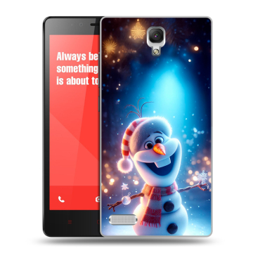 Пластиковый чехол на Xiaomi RedMi Note с принтом Новый год