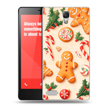 Пластиковый чехол на Xiaomi RedMi Note с принтом Новый год
