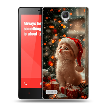 Пластиковый чехол на Xiaomi RedMi Note с принтом Новый год