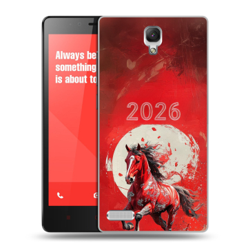 Пластиковый чехол на Xiaomi RedMi Note с принтом Новый год