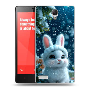 Пластиковый чехол на Xiaomi RedMi Note с принтом Новый год