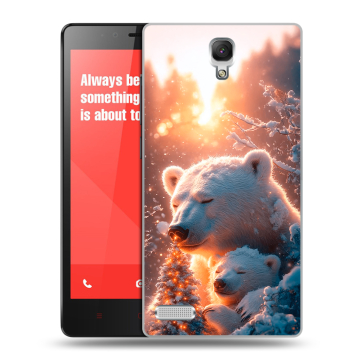 Пластиковый чехол на Xiaomi RedMi Note с принтом Новый год Пластиковый чехол на Xiaomi RedMi Note с принтом Новый год