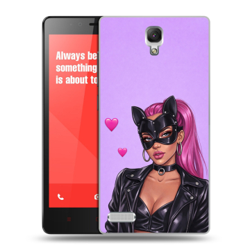 Пластиковый чехол на Xiaomi RedMi Note с принтом женский