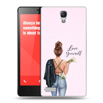 Пластиковый чехол на Xiaomi RedMi Note с принтом женский Пластиковый чехол на Xiaomi RedMi Note с принтом женский