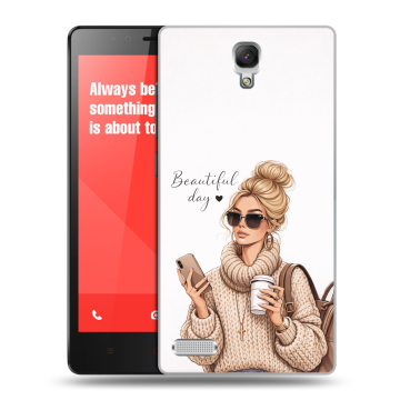 Пластиковый чехол на Xiaomi RedMi Note с принтом женский Пластиковый чехол на Xiaomi RedMi Note с принтом женский