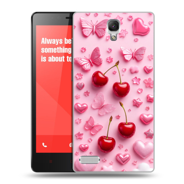Пластиковый чехол на Xiaomi RedMi Note с принтом для девочек Пластиковый чехол на Xiaomi RedMi Note с принтом для девочек