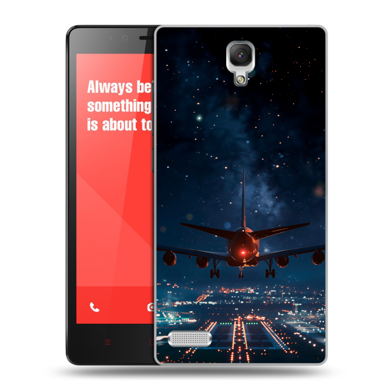 Пластиковый чехол на Xiaomi RedMi Note с принтом самолет Пластиковый чехол на Xiaomi RedMi Note с принтом самолет