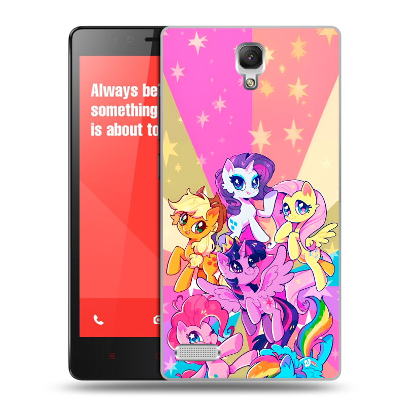 Пластиковый чехол на Xiaomi RedMi Note с принтом My little pony Дружба чудо Пластиковый чехол на Xiaomi RedMi Note с принтом My little pony Дружба чудо