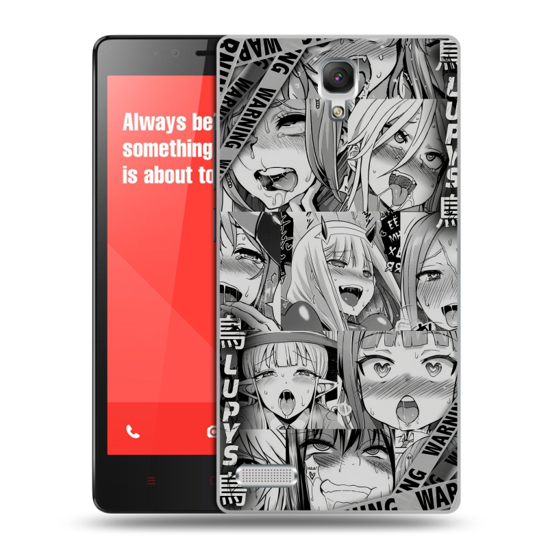 Пластиковый чехол на Xiaomi RedMi Note с принтом Ahegao Ахегао Аниме Пластиковый чехол на Xiaomi RedMi Note с принтом Ahegao Ахегао Аниме