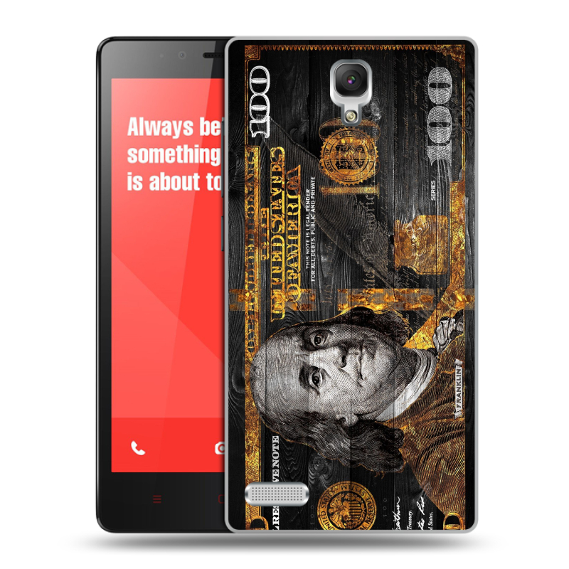 Пластиковый чехол на Xiaomi RedMi Note с принтом Доллар деньги Пластиковый чехол на Xiaomi RedMi Note с принтом Доллар деньги