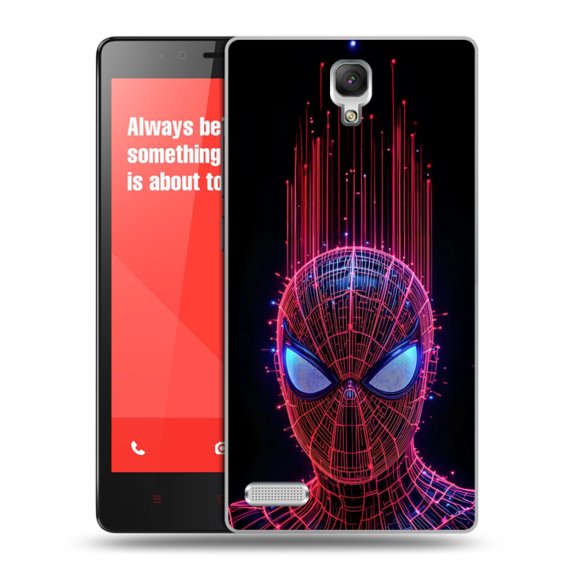 Пластиковый чехол на Xiaomi RedMi Note с принтом Spiderman Человек паук Пластиковый чехол на Xiaomi RedMi Note с принтом Spiderman Человек паук