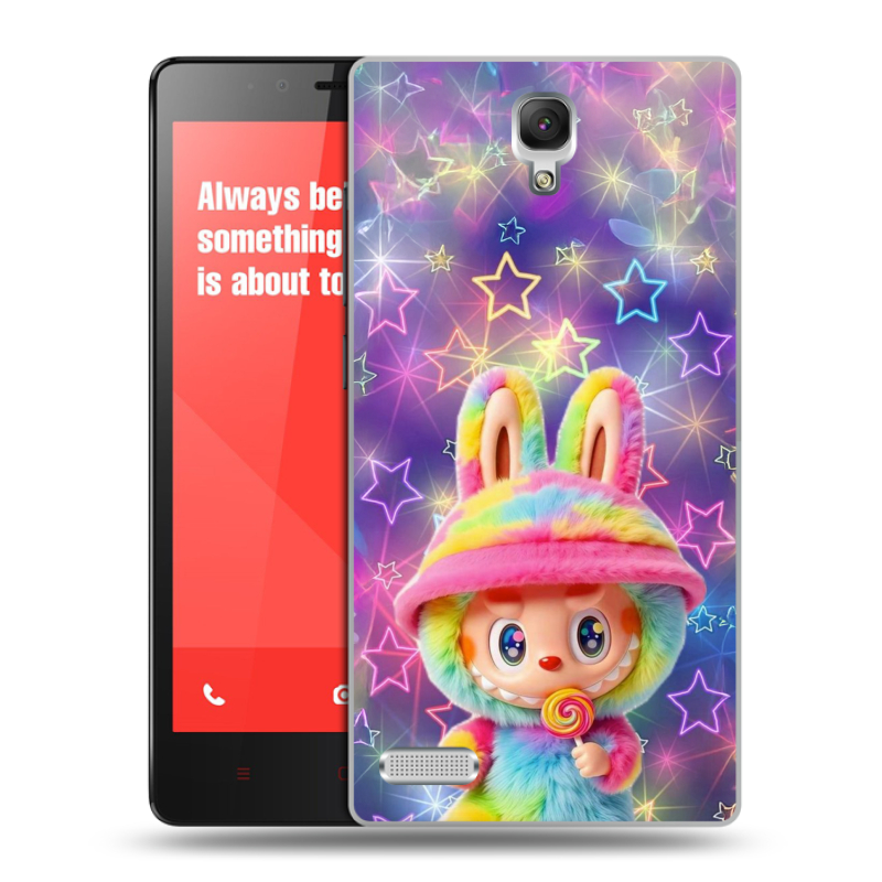 Пластиковый чехол на Xiaomi RedMi Note с принтом Labubu Лабубу Пластиковый чехол на Xiaomi RedMi Note с принтом Labubu Лабубу