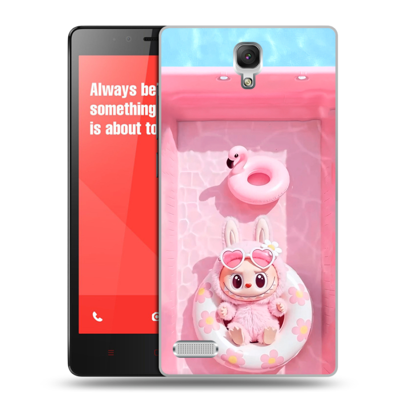 Пластиковый чехол на Xiaomi RedMi Note с принтом Labubu Лабубу Пластиковый чехол на Xiaomi RedMi Note с принтом Labubu Лабубу