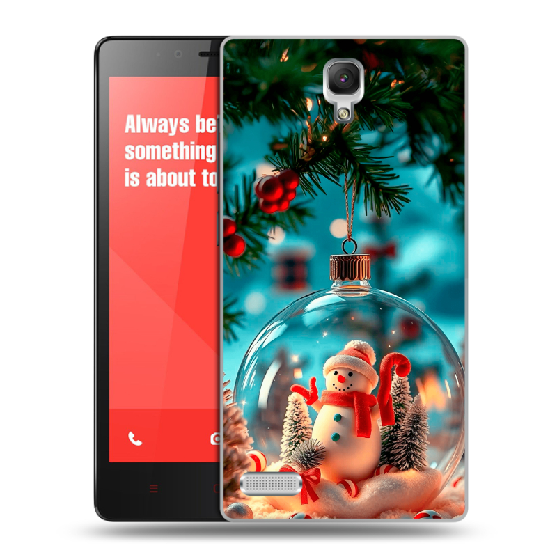 Пластиковый чехол на Xiaomi RedMi Note с принтом Новый год Пластиковый чехол на Xiaomi RedMi Note с принтом Новый год