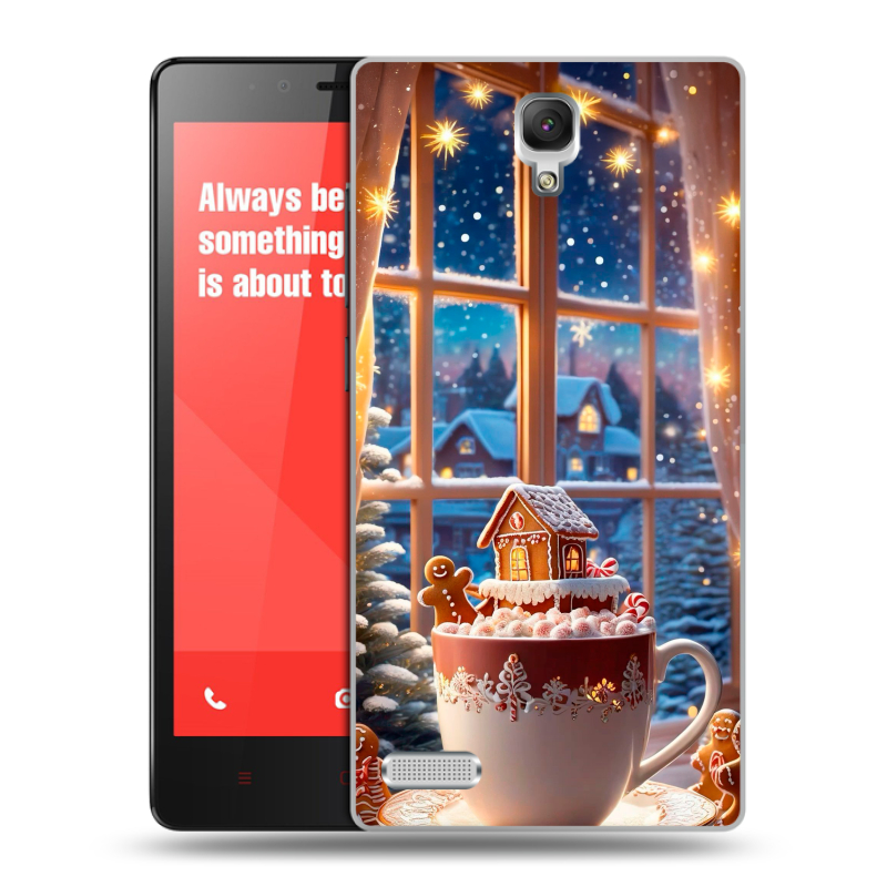 Пластиковый чехол на Xiaomi RedMi Note с принтом Новый год Пластиковый чехол на Xiaomi RedMi Note с принтом Новый год