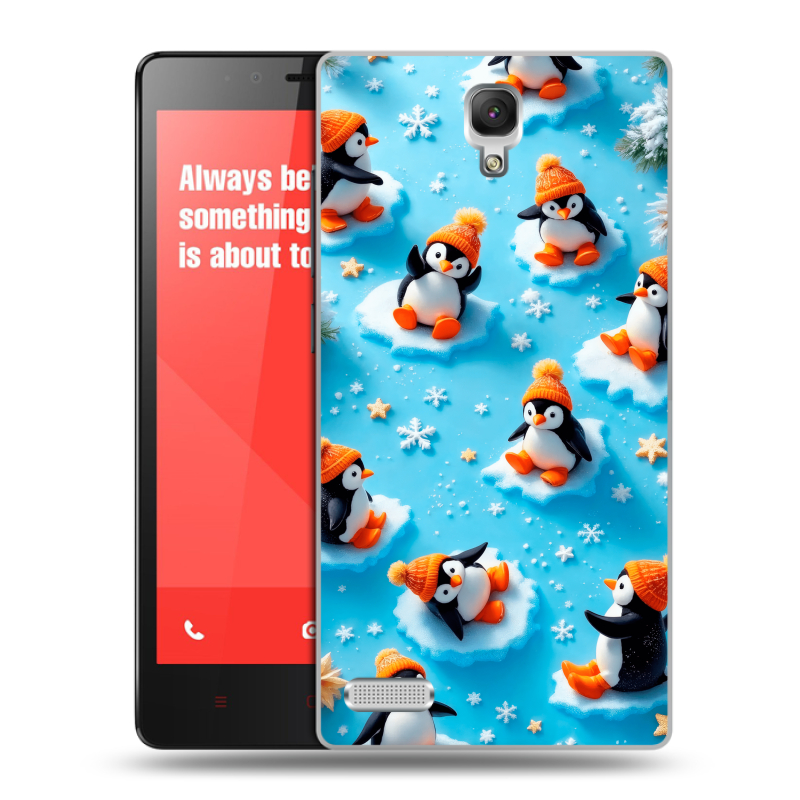 Пластиковый чехол на Xiaomi RedMi Note с принтом Новый год Пластиковый чехол на Xiaomi RedMi Note с принтом Новый год