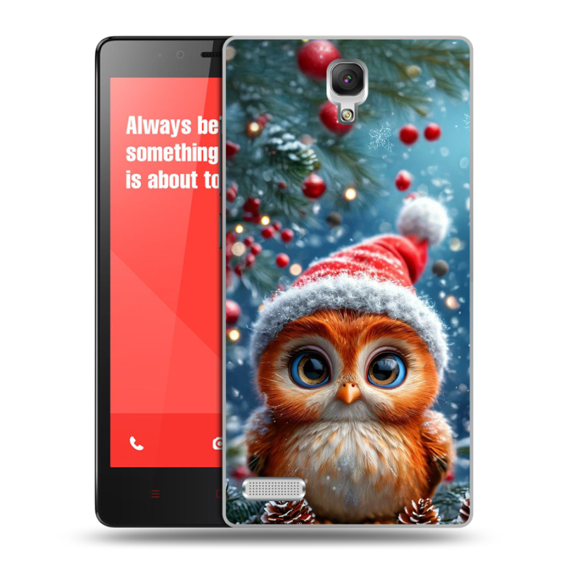 Пластиковый чехол на Xiaomi RedMi Note с принтом Новый год Пластиковый чехол на Xiaomi RedMi Note с принтом Новый год