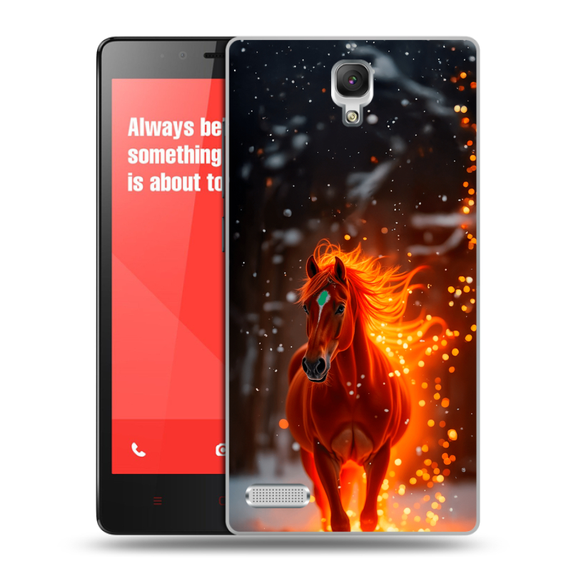 Пластиковый чехол на Xiaomi RedMi Note с принтом Новый год Пластиковый чехол на Xiaomi RedMi Note с принтом Новый год