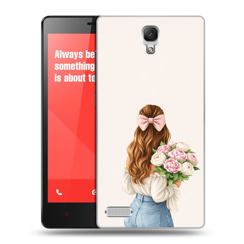 Пластиковый чехол на Xiaomi RedMi Note с принтом женский Пластиковый чехол на Xiaomi RedMi Note с принтом женский