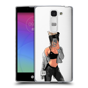 Силиконовый чехол на LG Spirit с принтом Женские принты