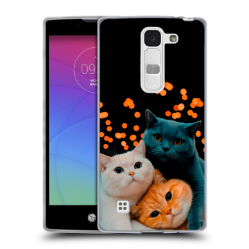 Силиконовый чехол на LG Spirit с принтом Кошки