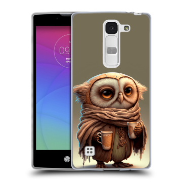 Силиконовый чехол на LG Spirit с принтом Сова