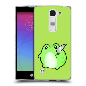 Силиконовый чехол на LG Spirit с принтом Лягушенок