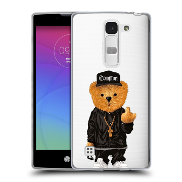 Силиконовый чехол на LG Spirit с принтом Плюшевый медведь