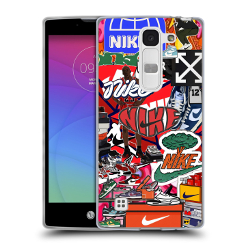 Силиконовый чехол на LG Spirit с принтом Найк Nike яркий