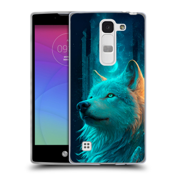 Силиконовый чехол на LG Spirit с принтом бабочки саккура