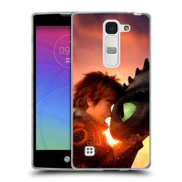 Силиконовый чехол на LG Spirit с принтом Как приручить дракона