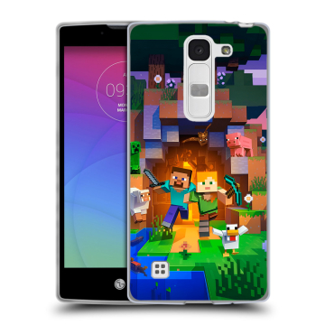 Силиконовый чехол на LG Spirit с принтом Майнкрафт Minecraft Силиконовый чехол на LG Spirit с принтом Майнкрафт Minecraft