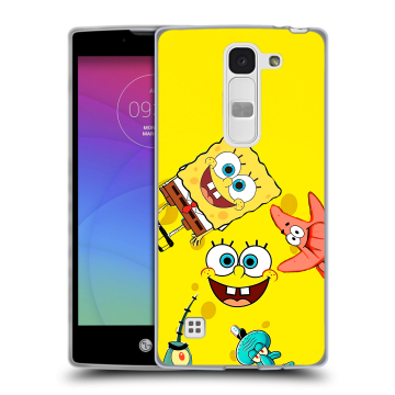 Силиконовый чехол на LG Spirit с принтом Спанч боб Спанчбоб