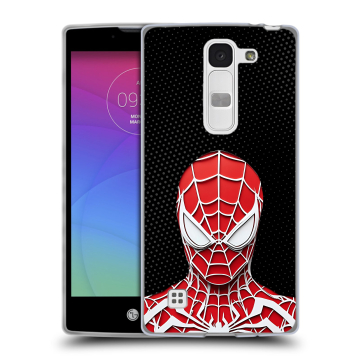 Силиконовый чехол на LG Spirit с принтом человек паук spiderman